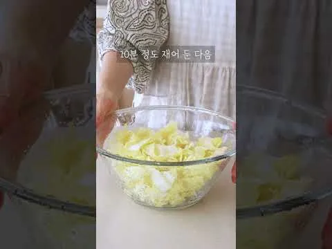 알배추 참치 샐러드