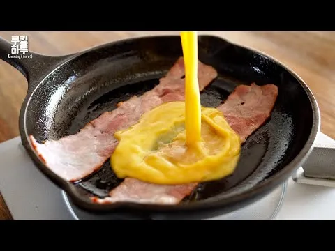 베이컨 계란말이밥