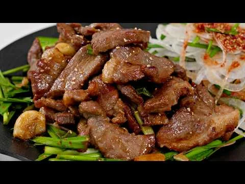 그릴 돼지고기 맛있게 먹는 방법: 돼지간장...
