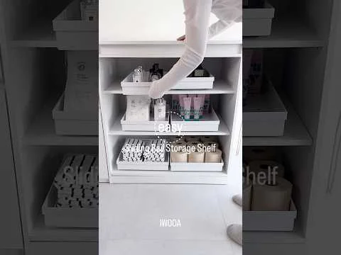 공간 맞춤 슬라이딩 레일 수납 선반
