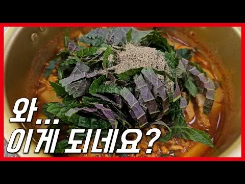 야매 감자탕 라면