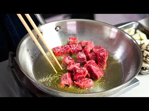 한우 채끝 오일파스타