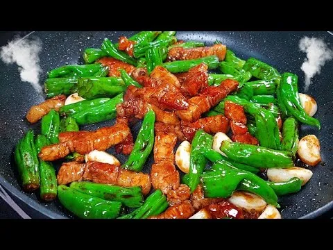 꽈리고추 삼겹살 볶음