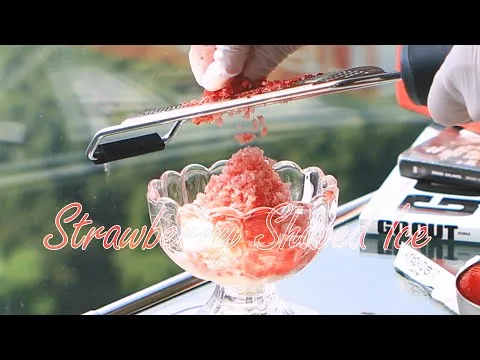 딸기 초코 빙수