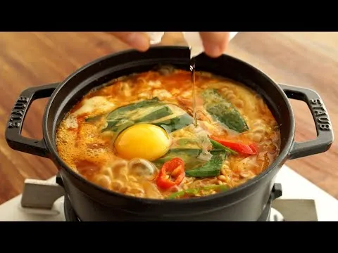 대파 계란 라면