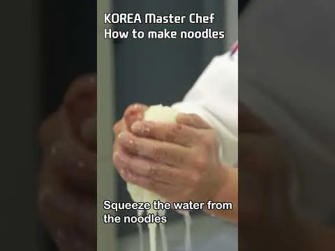 국수 물기 제거법