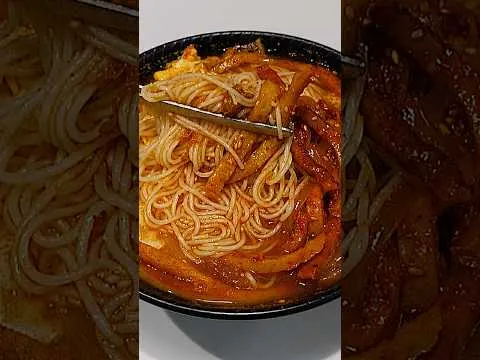 김치어묵국수