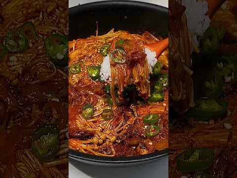 매콤 팽이버섯 볶음