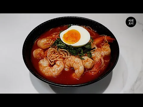 새우 물 비빔 국수