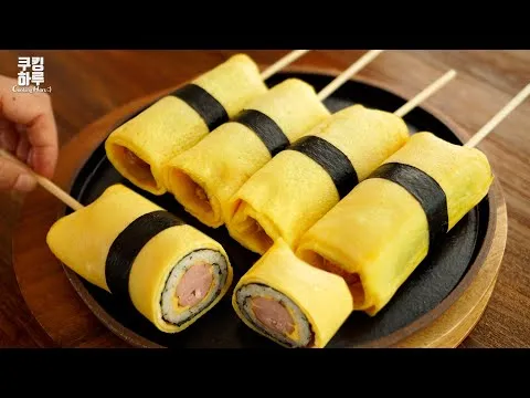 계란말이 김밥 핫도그