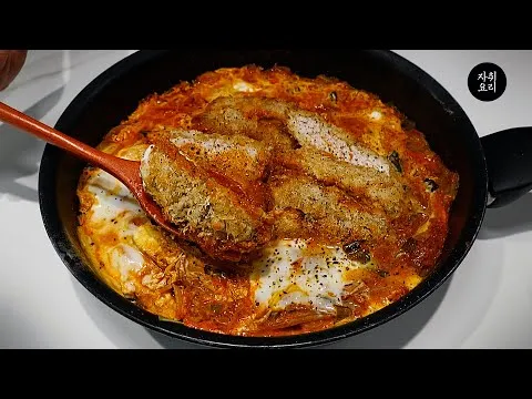 돈가스 김치 우동
