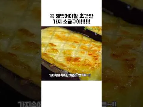 그릴 가지 소금구이