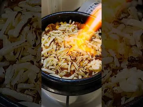 뚝배기 치즈 만두밥