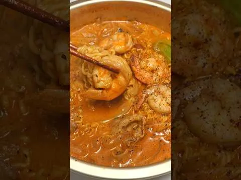크림 짬뽕 라면