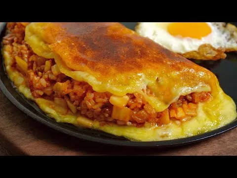 누룽지 치즈 김치볶음밥