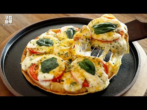 토마토 계란 피자