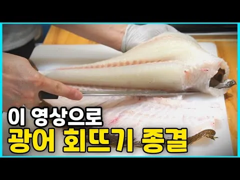 광어회 비빔면