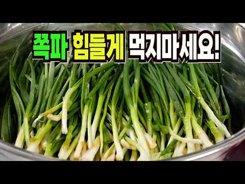 쪽파김치