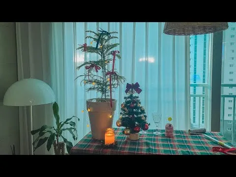 크리스마스 미니트리 꾸미기