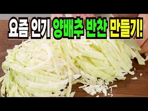 양배추 반찬 3종