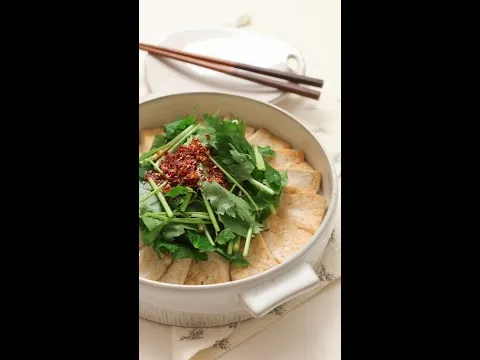 저칼로리 무침 참나물 두부무침