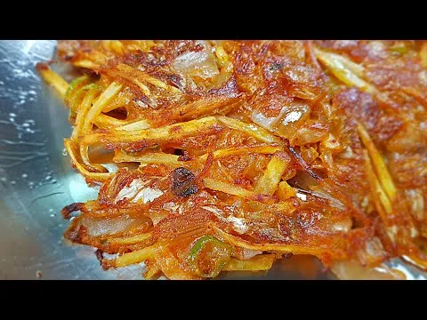 고구마 김치전