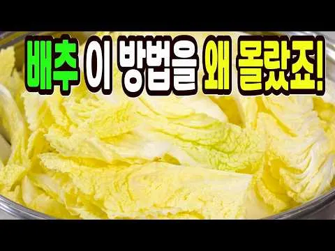 알배기 배추나물