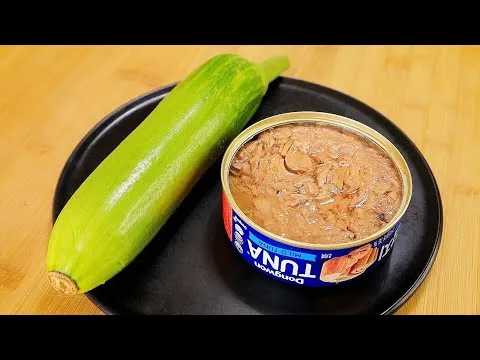애호박 참치 덮밥