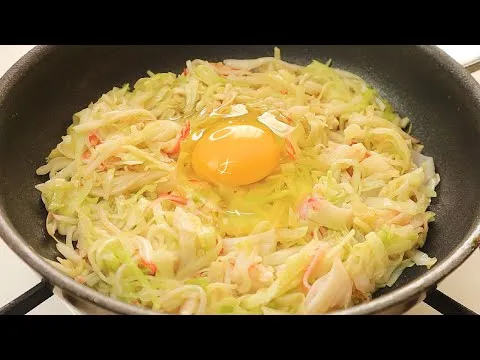 양배추 계란 덮밥