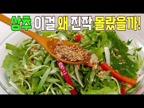 상추 돌나물 샐러드