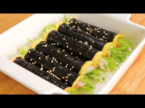 양배추 오이 꼬마김밥