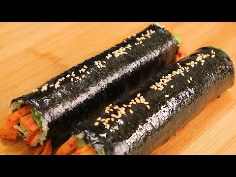 매운 어묵 깻잎 김밥