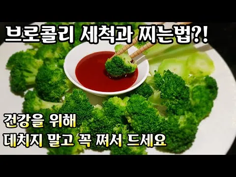 브로콜리 세척 및 찌는 법