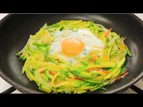 애호박 계란 덮밥