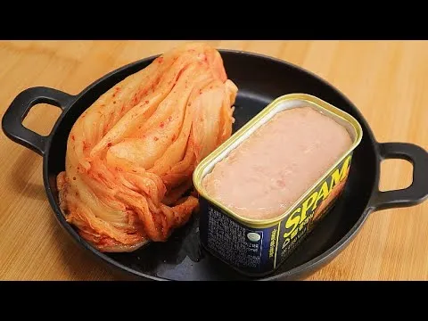 김치 스팸 밥버거