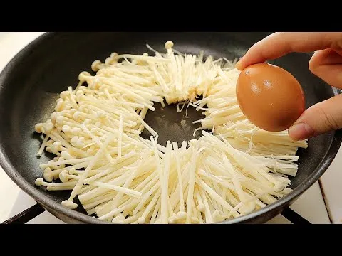 그릴 팽이버섯 계란구이
