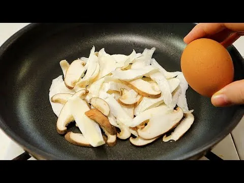 새송이버섯 계란덮밥