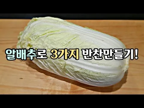 알배추 겉절이