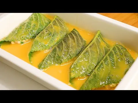 오징어 깻잎전