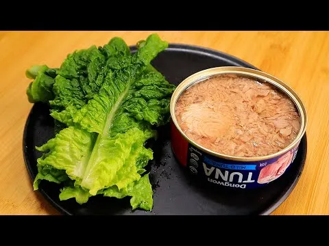 상추 참치 비빔밥