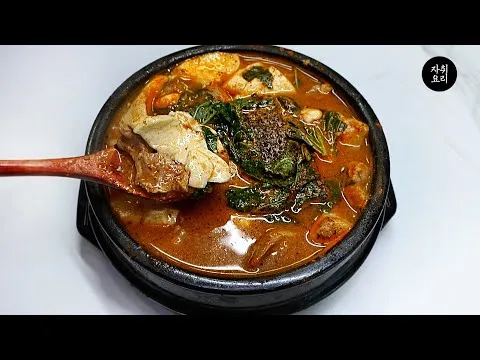 감자탕 순두부찌개