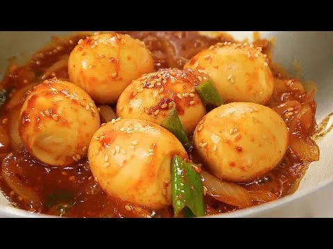 매콤 계란 조림