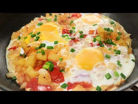 볶음 감자 토마토 달걀 볶음
