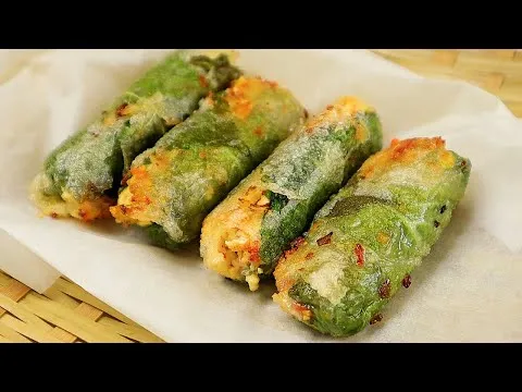 두부 깻잎 라이스페이퍼 말이
