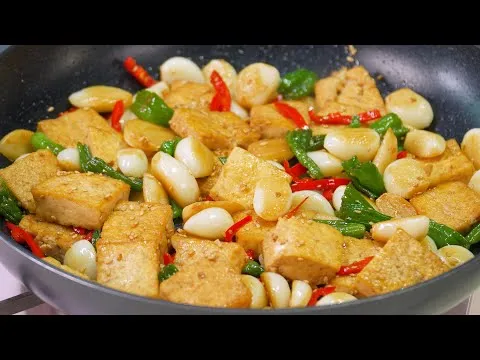 찜 통마늘 두부조림