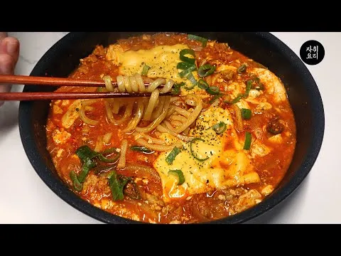 치즈 순두부우동