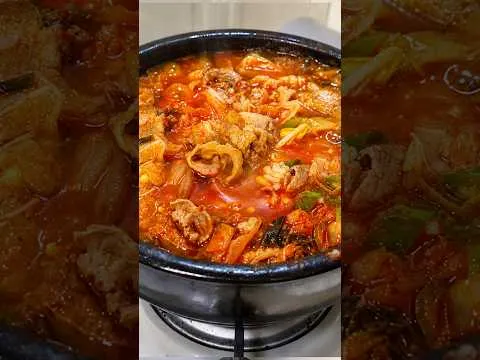 경상도식 삼겹살 김치국밥